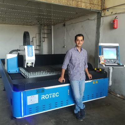 تجربه خرید موفق مشتری از دستگاه برش لیزر فلز RT1530NC در روتک