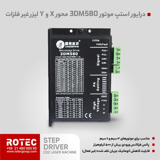 استپ درایور دستگاه لیزر co2 (3فاز)