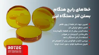خطاهای رایج هنگام نصب لنز دستگاه لیزر CO2 و قرارگیری نادرست در هولدر
