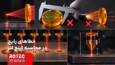 خطاهای رایج در محاسبه اینچ و اندازه‌گیری فاصله کانونی لنز دستگاه لیزر