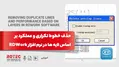 حذف خطوط تکراری و عملکرد بر اساس لایه ها در rdwork